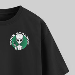 Born Strange Graphic Print Oversized T-Shirt