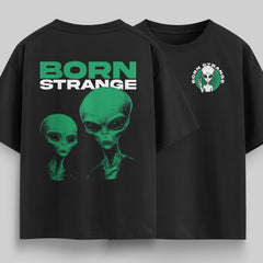 Born Strange Graphic Print Oversized T-Shirt