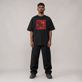 Intergalactic Postage Graphic Oversized T-Shirt