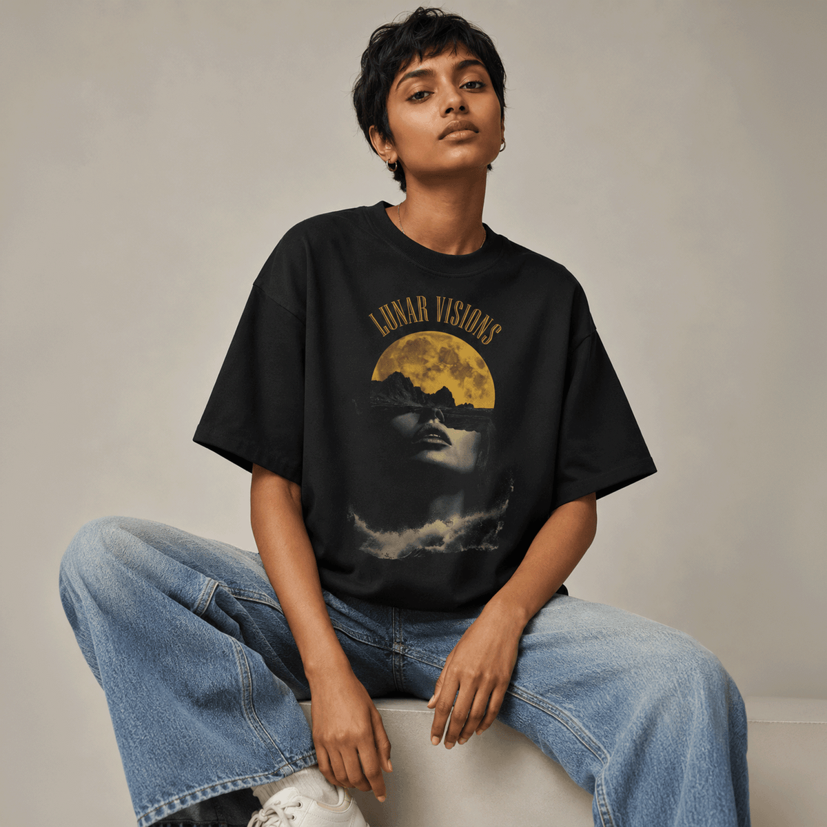 Lunar Visions Oversized T-Shirt.